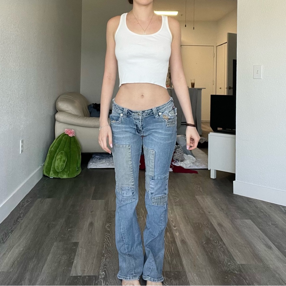 Bubblegum Blue Boot Cut Jeans Classic Style